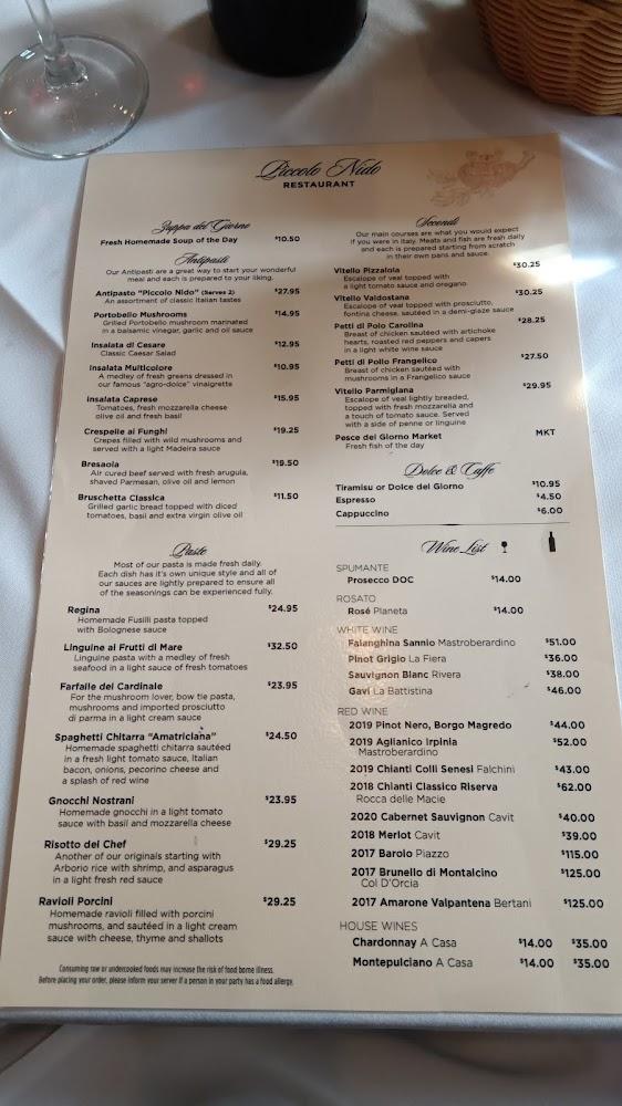 Piccolo Nido Menu image 3